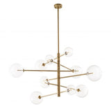 Chandelier Eichholtz Argento, L, antique brass finish