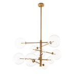 Eichholtz Argento Chandelier, S, aged brass finish