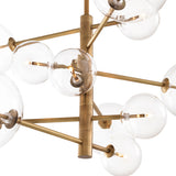 Eichholtz Argento Chandelier, S, aged brass finish