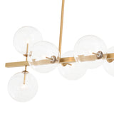 Eichholtz Largo chandelier, antique brass finish