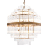 Eichholtz East Chandelier, antique brass finish