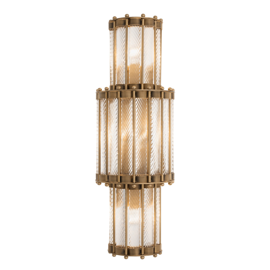 Eichholtz Tiziano Wall Lamp, 3-layer, antique brass finish