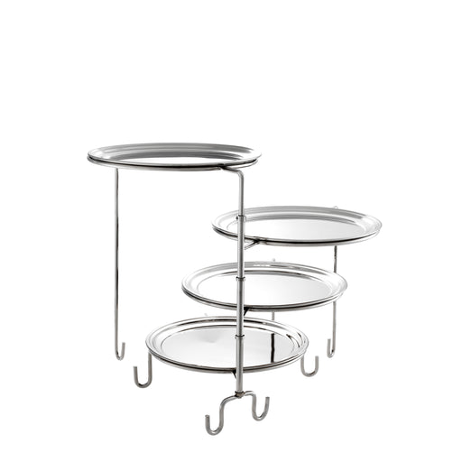 Składany stolik do serwowania Eichholtz Dune, niklowane wykończenie