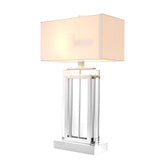 Lampa stołowa Eichholtz Arlington Crystal, zawiera klosz