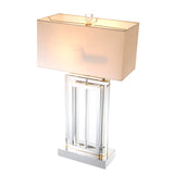Lampa stołowa Eichholtz Arlington Crystal, zawiera klosz