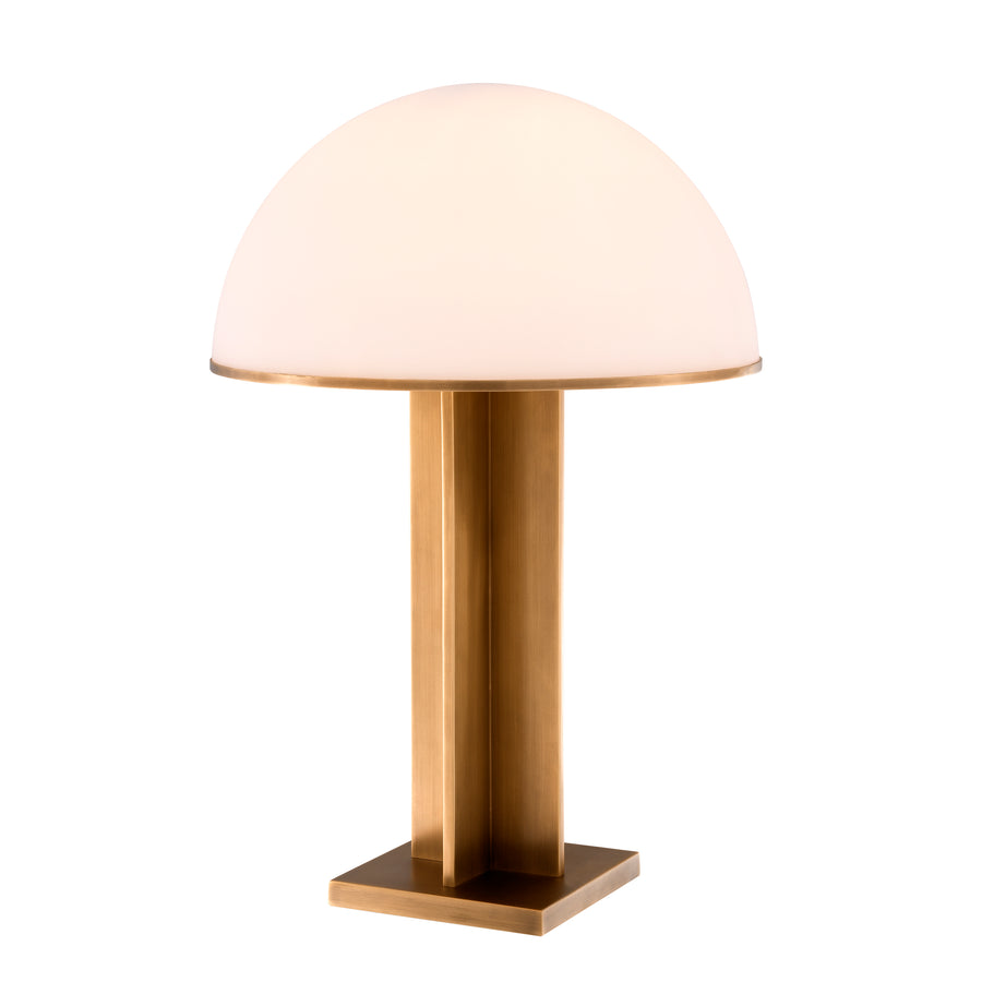 Lampa stołowa Eichholtz Berkley ,postarzane mosiężne wykończenie
