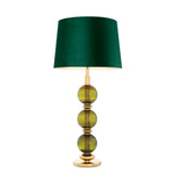 Lampa stołowa Eichholtz Fondoro, złote wykończenie, zawiera klosz