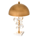 Lampa stołowa Floral Eichholtz , mosiężne wykończenie, zawiera klosz