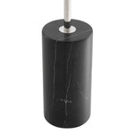 Nickel finish | clear glass | black marble base
