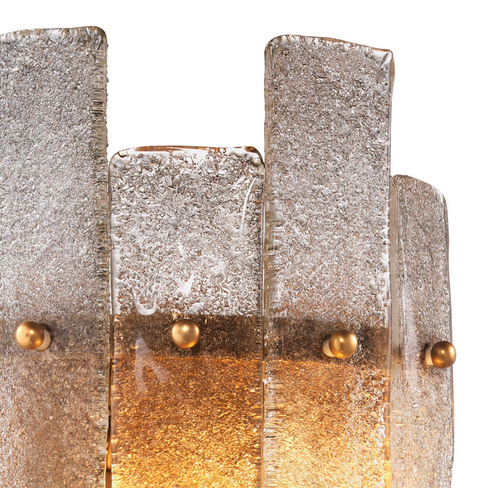 Kinkiet Eichholtz Caprera, postarzane mosiężne wykończenie