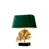 Lampa stołowa Eichholtz Olivier, z polerowanego mosiądzu, zawiera klosz