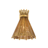 Kinkiet Kon Tiki, mosiężne wykończenie vintage