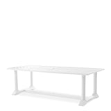 Stół jadalniany Eichholtz Bell Rive, 240 x 103 cm, w kolorze outdoor white