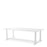 Eichholtz Mesa de comedor Bell Rive, 240 x 103 cm, exterior blanco