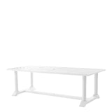 Stół jadalniany Eichholtz Bell Rive, 240 x 103 cm, w kolorze outdoor white