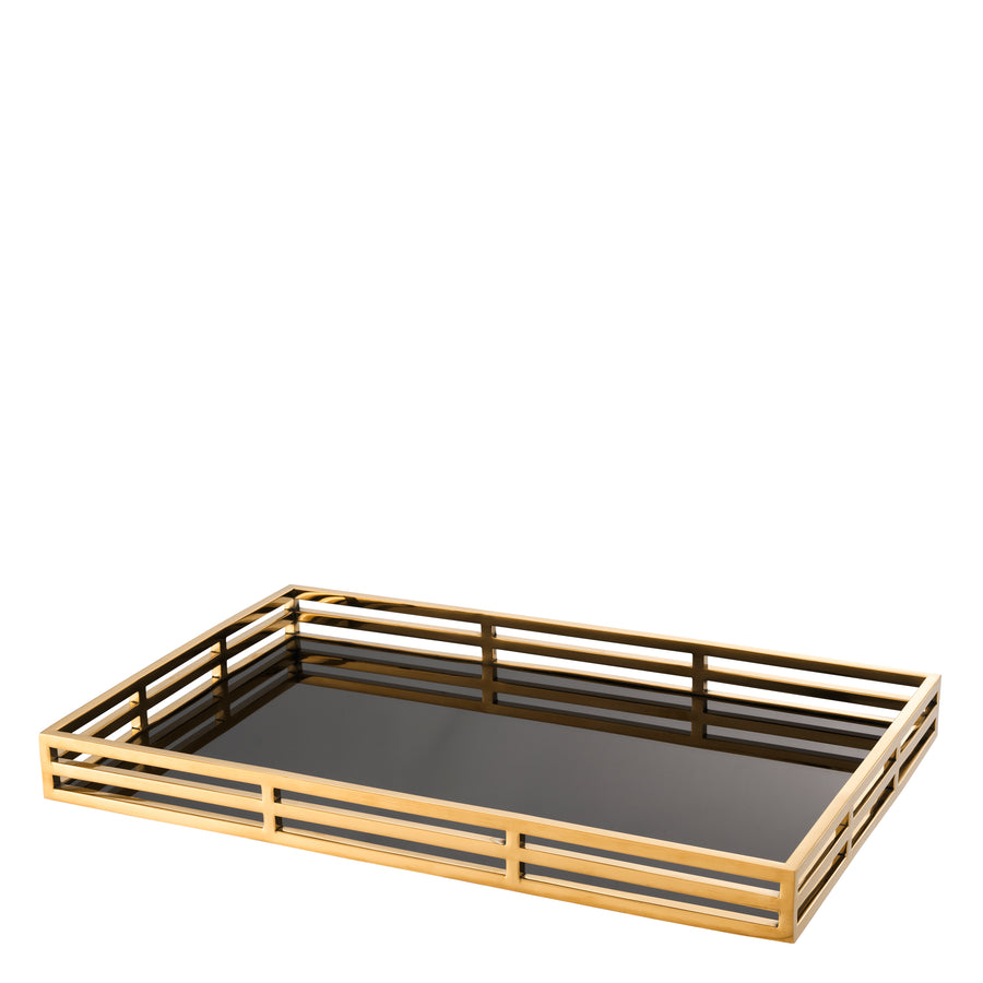 Eichholtz Giacomo Tray, Rectangular, Gold Finish