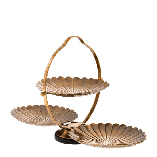 Taca Eichholtz Beatrice, mosiężne wykończenie vintage