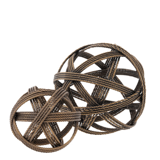 Dodatki wnętrz Eichholtz Melville, mosiężne wykończenie vintage, zestaw 2 szt.