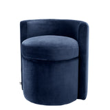 Puf z niskim oparciem Eichholtz Arcadia, w kolorze savona midnight blue