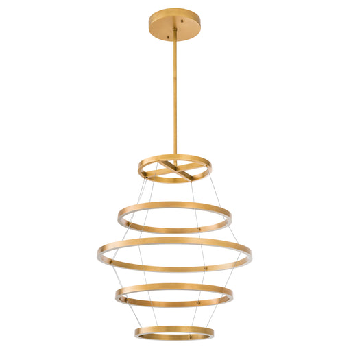 Lámpara de araña Eichholtz Elements, acabado de latón envejecido