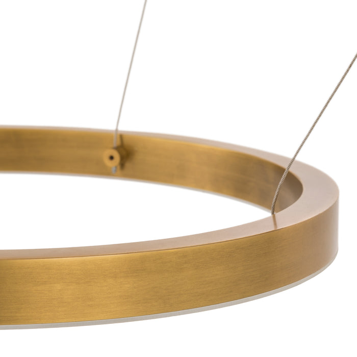 Lámpara de araña Eichholtz Elements, acabado de latón envejecido