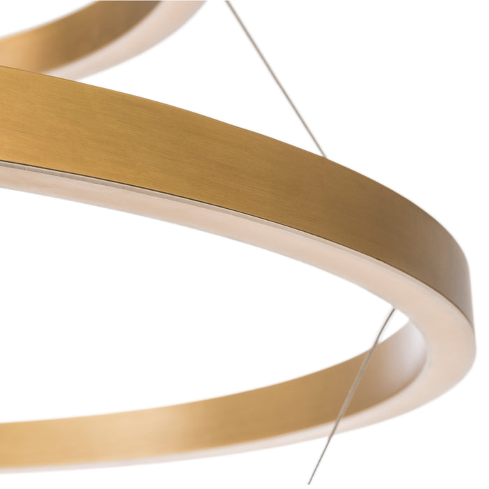 Lámpara de araña Eichholtz Elements, acabado de latón envejecido