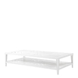 Stolik kawowy Eichholtz Bell Rive, 180 cm 180 cm, w kolorze outdoor white