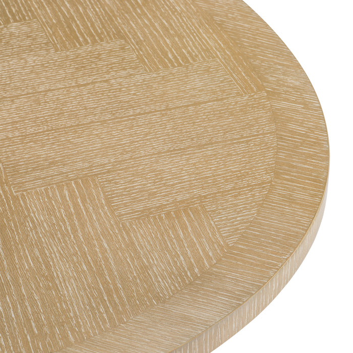 Stół jadalniany Eichholtz Melchior, owalny, sprany dębowy fornir