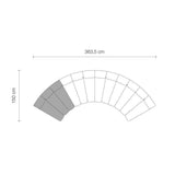 Sofa Eichholtz Lando, w kolorze avalon white