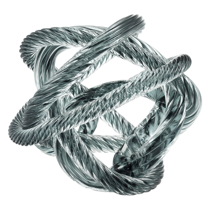 Akcesorium biurowe Eichholtz Dominico, szaroniebieskie szkło, L