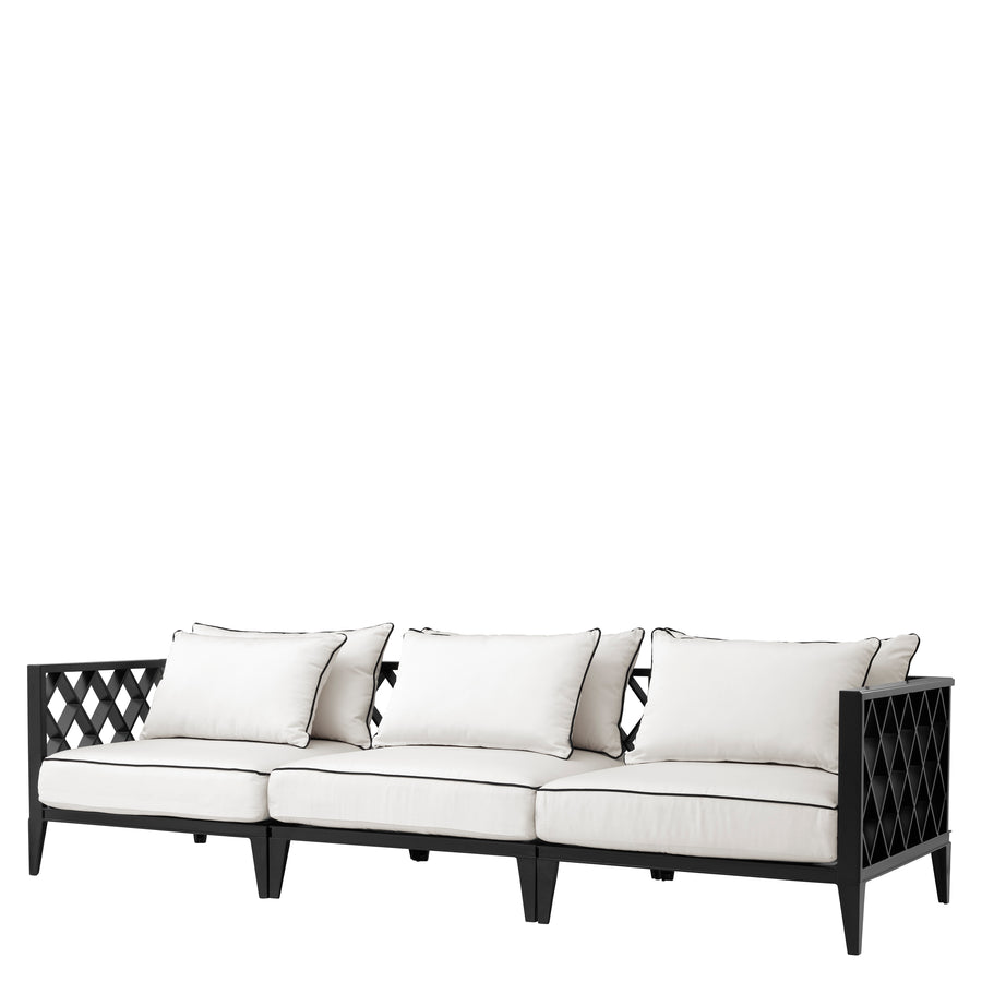 Eichholtz Ocean Club sofa, in outdoor matte black