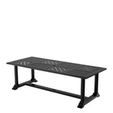 Stół jadalniany Eichholtz Bell Rive, 240 x 103 cm, w kolorze outdoor matte black
