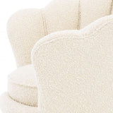 Krzesło Eichholtz Trapezium, w kolorze bouclé cream