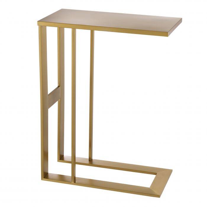 Eichholtz Pierre Side Table, brushed brass finish