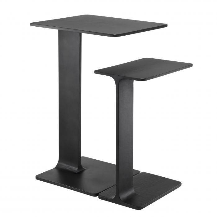 Two Eichholtz Smart side tables, black finish