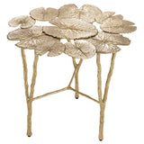Eichholtz Tropicale side table, gold finish