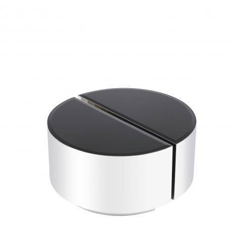 Polerowana stal nierdzewna | czarne frezowane szkło