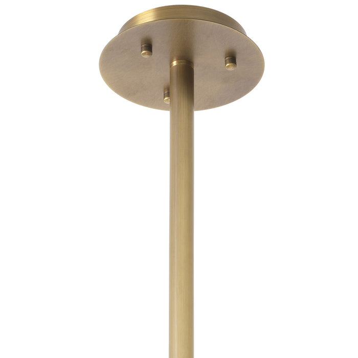 Żyrandol Eichholtz Sky, wykończenie w antycznym mosiądzu