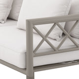 Sofa ogrodowa Eichholtz Mandelieu, szare wykończenie