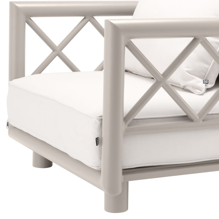 Fotel tarasowy Eichholtz Mandelieu, szare wykończenie