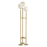 Antique brass finish | alabaster