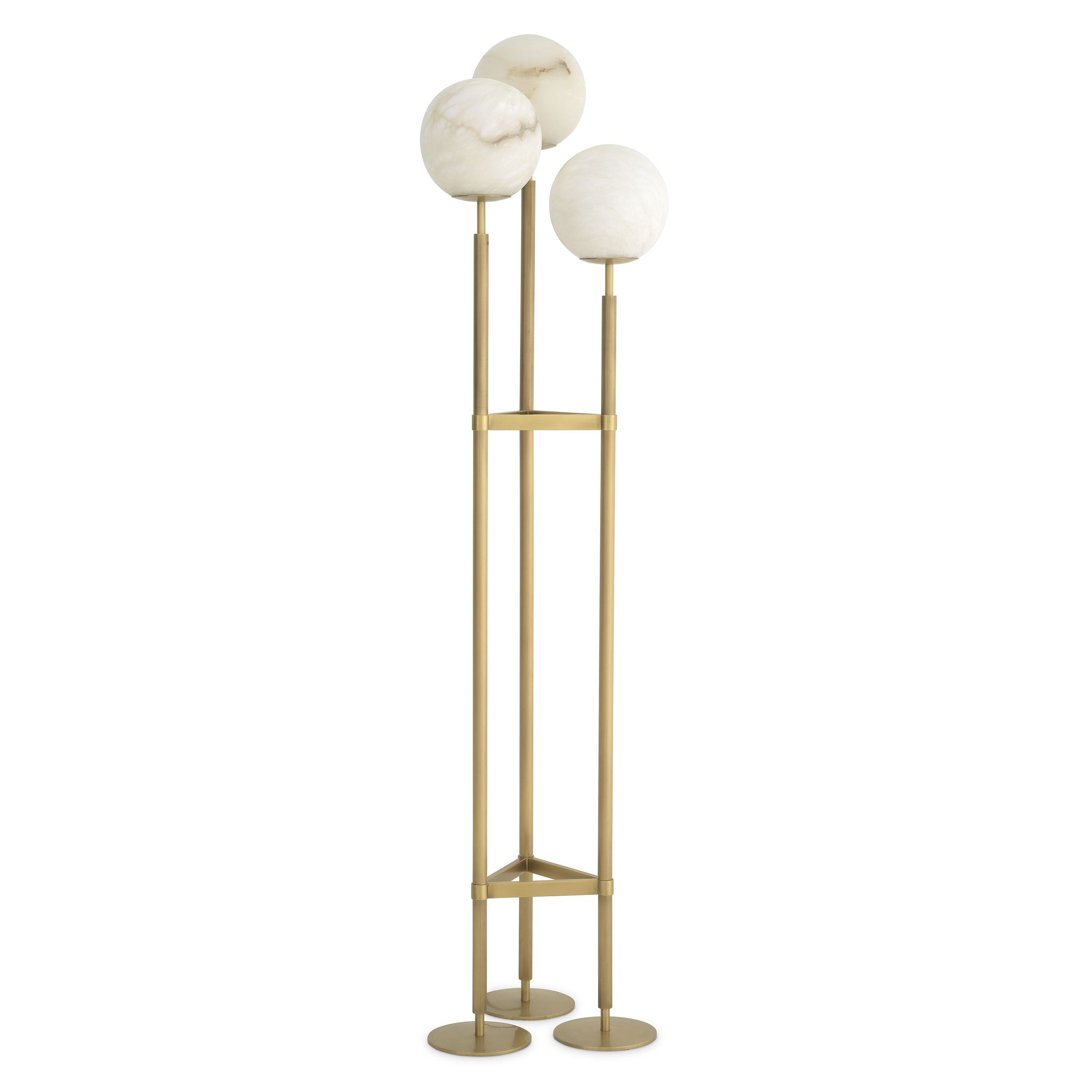 Antique brass finish | alabaster