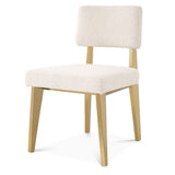 Krzesło Eichholtz Sorbonne, w tkaninie Boucle cream