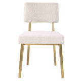 Krzesło Eichholtz Sorbonne, w tkaninie Boucle cream