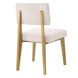 Krzesło Eichholtz Sorbonne, w tkaninie Boucle cream