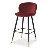 Roche bordeaux velvet L (W. 50.5 cm | D. 54 cm | H 104 cm | SD 42 cm | SH 77 cm)