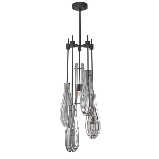 Lámpara de araña Eichholtz Bellano L, cepillado marrón oscuro