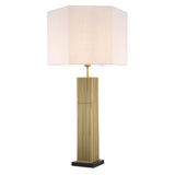Lampa stołowa Eichholtz Viggo, wykończenie w antycznym mosiądzu