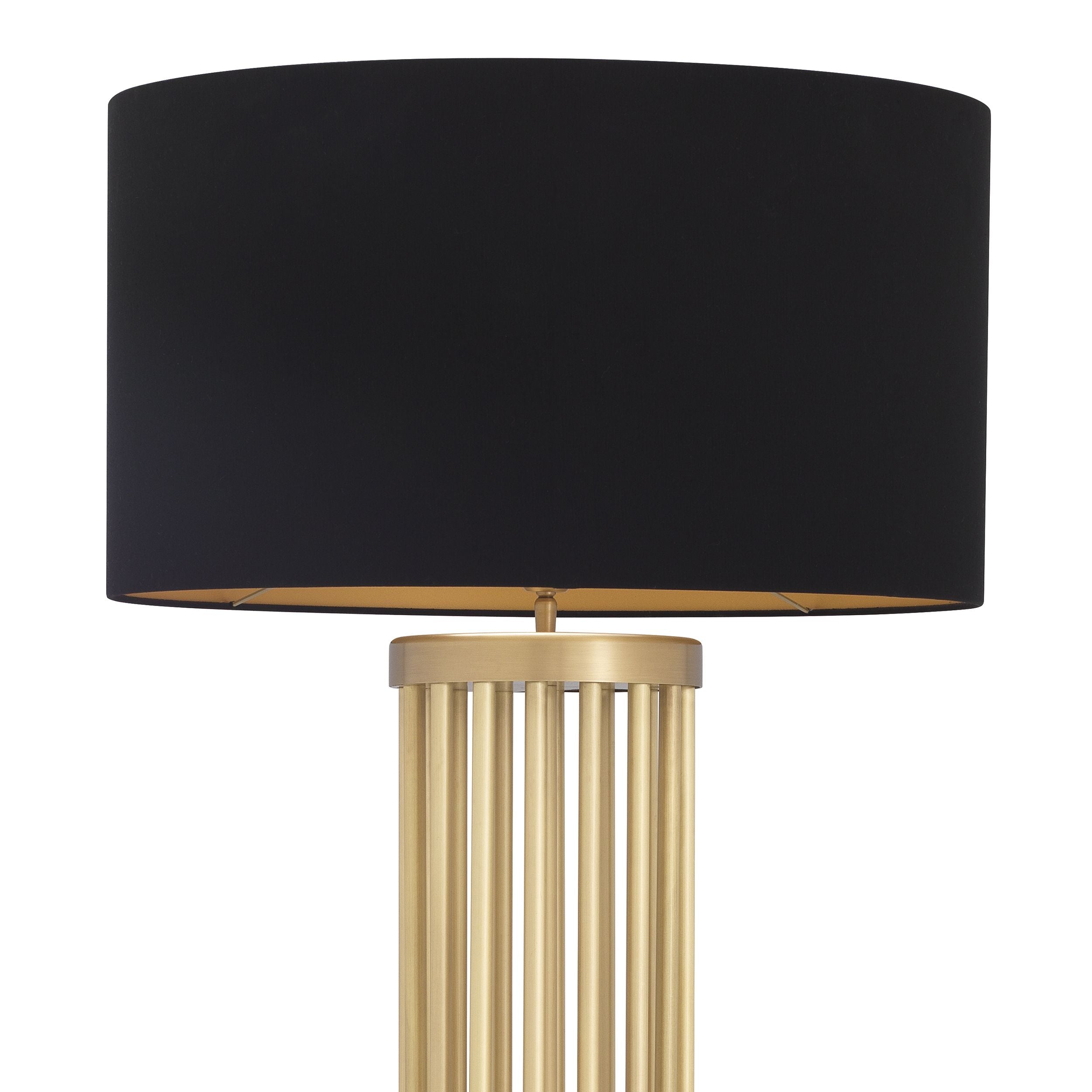 Antique brass finish | black marble base