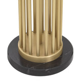 Antique brass finish | black marble base